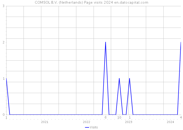 COMSOL B.V. (Netherlands) Page visits 2024 