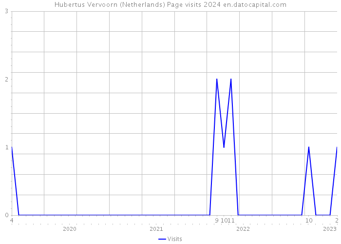 Hubertus Vervoorn (Netherlands) Page visits 2024 