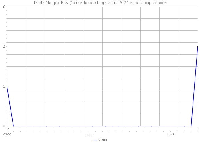 Triple Magpie B.V. (Netherlands) Page visits 2024 