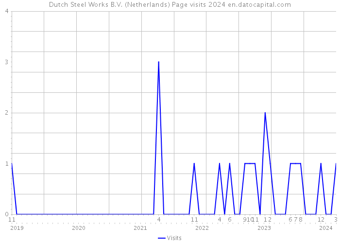Dutch Steel Works B.V. (Netherlands) Page visits 2024 