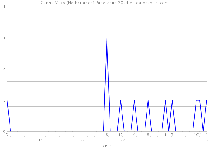 Ganna Vitko (Netherlands) Page visits 2024 