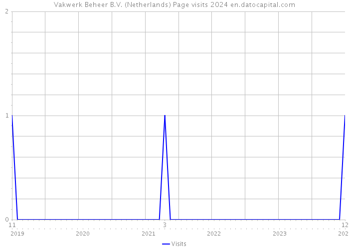 Vakwerk Beheer B.V. (Netherlands) Page visits 2024 