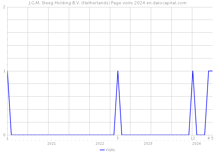 J.G.M. Steeg Holding B.V. (Netherlands) Page visits 2024 