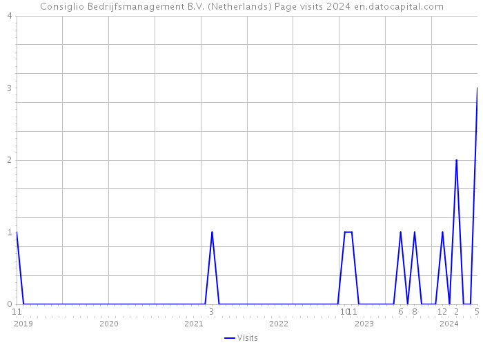 Consiglio Bedrijfsmanagement B.V. (Netherlands) Page visits 2024 