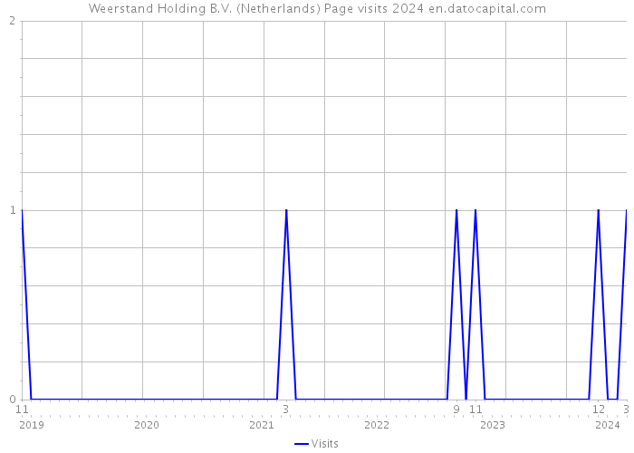 Weerstand Holding B.V. (Netherlands) Page visits 2024 