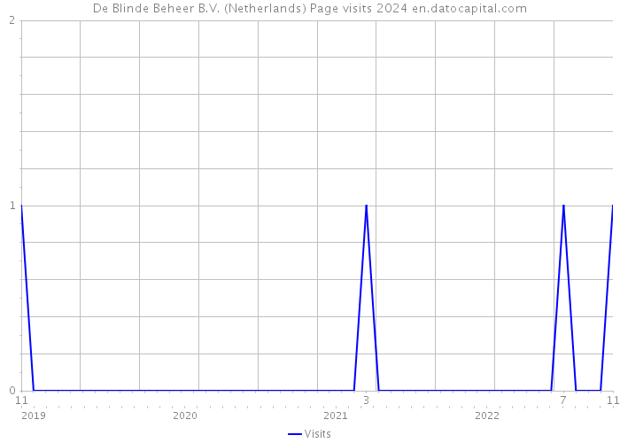 De Blinde Beheer B.V. (Netherlands) Page visits 2024 