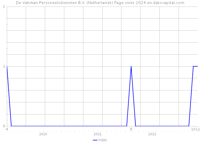De Vakman Personeelsdiensten B.V. (Netherlands) Page visits 2024 