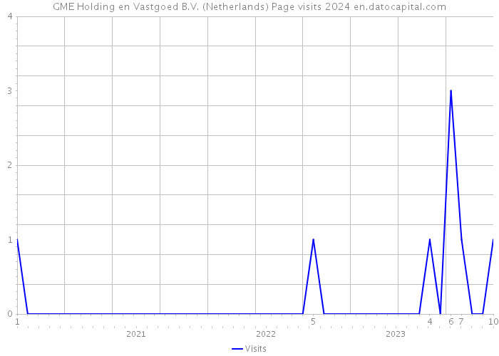 GME Holding en Vastgoed B.V. (Netherlands) Page visits 2024 