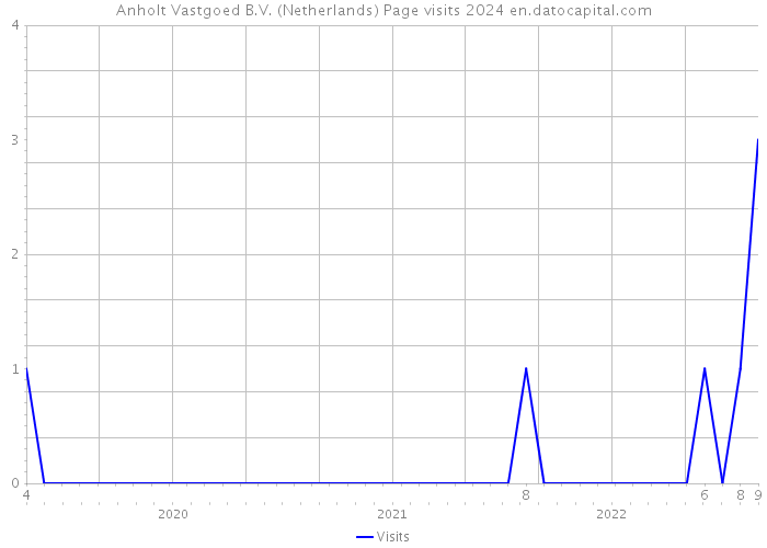 Anholt Vastgoed B.V. (Netherlands) Page visits 2024 