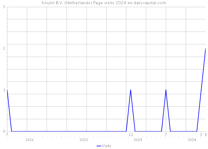 Knulst B.V. (Netherlands) Page visits 2024 