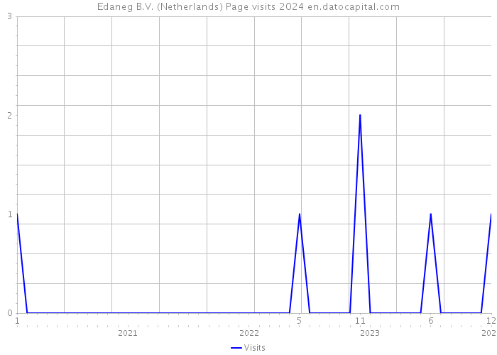 Edaneg B.V. (Netherlands) Page visits 2024 