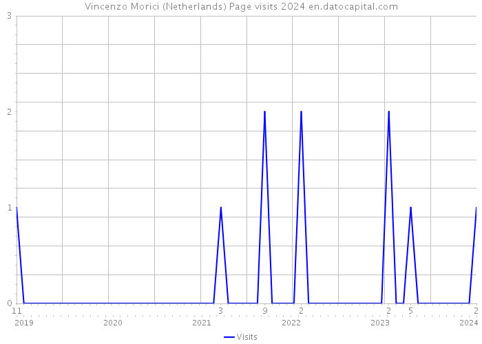 Vincenzo Morici (Netherlands) Page visits 2024 