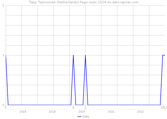 Talip Tanriseven (Netherlands) Page visits 2024 