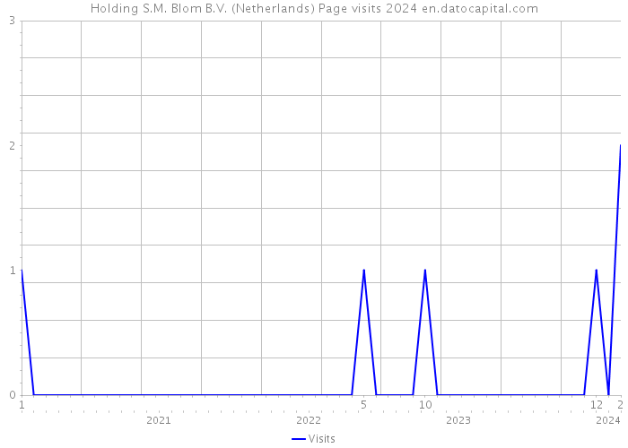 Holding S.M. Blom B.V. (Netherlands) Page visits 2024 