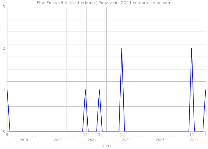Blue Falcon B.V. (Netherlands) Page visits 2024 