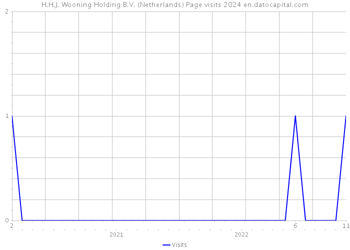 H.H.J. Wooning Holding B.V. (Netherlands) Page visits 2024 
