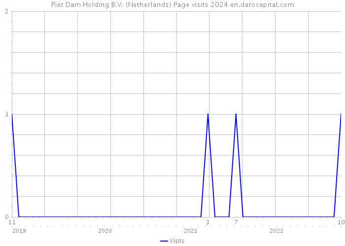 Piet Dam Holding B.V. (Netherlands) Page visits 2024 
