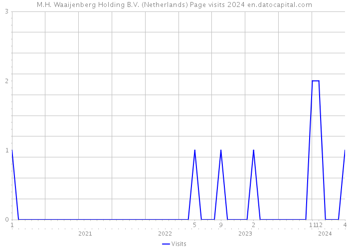 M.H. Waaijenberg Holding B.V. (Netherlands) Page visits 2024 