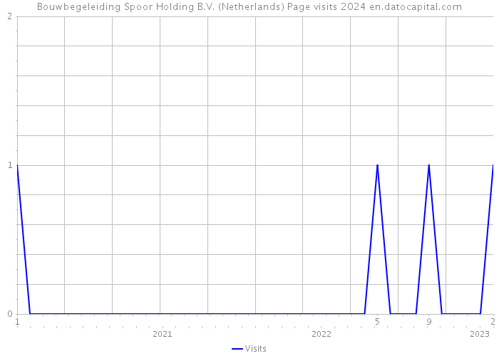 Bouwbegeleiding Spoor Holding B.V. (Netherlands) Page visits 2024 