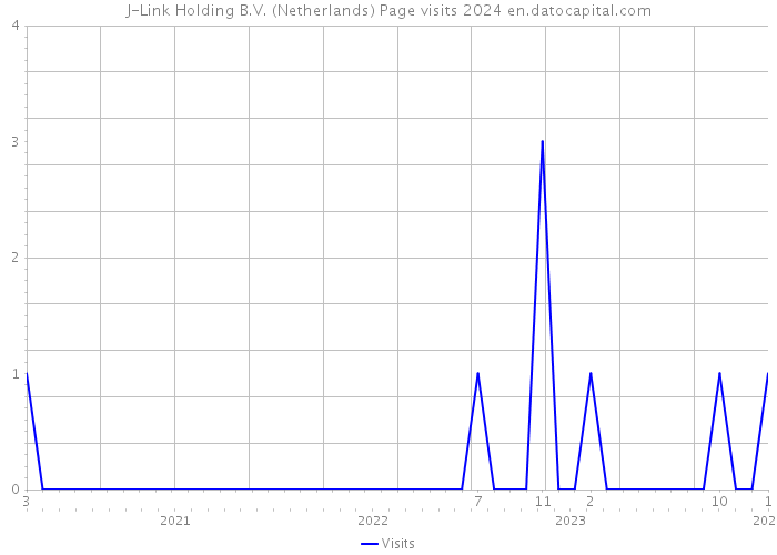 J-Link Holding B.V. (Netherlands) Page visits 2024 