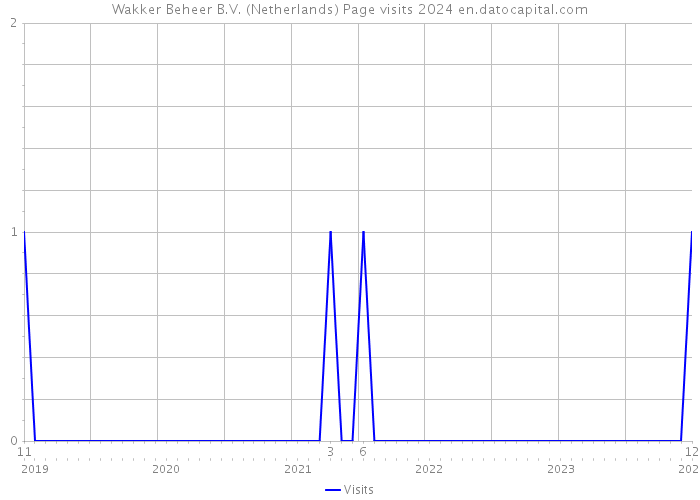 Wakker Beheer B.V. (Netherlands) Page visits 2024 