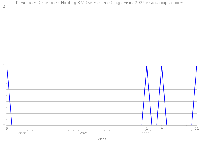 K. van den Dikkenberg Holding B.V. (Netherlands) Page visits 2024 