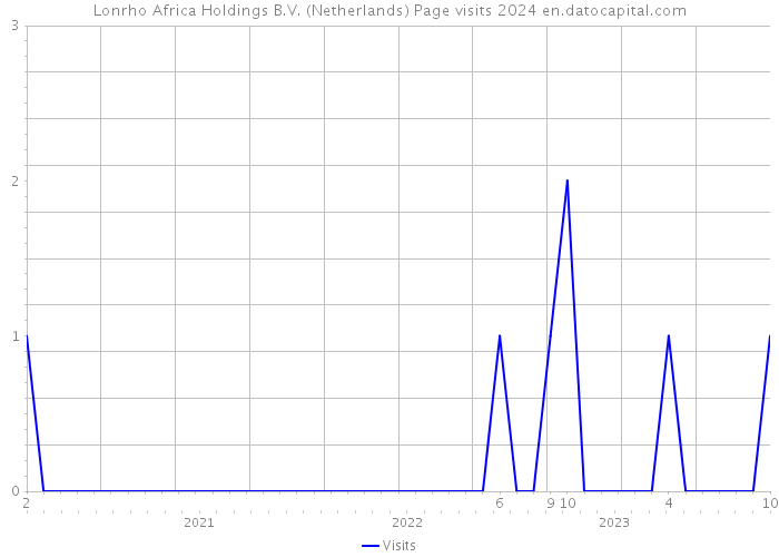 Lonrho Africa Holdings B.V. (Netherlands) Page visits 2024 