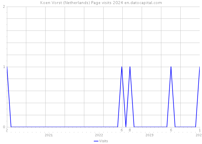 Koen Vorst (Netherlands) Page visits 2024 