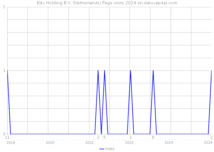 Edo Holding B.V. (Netherlands) Page visits 2024 