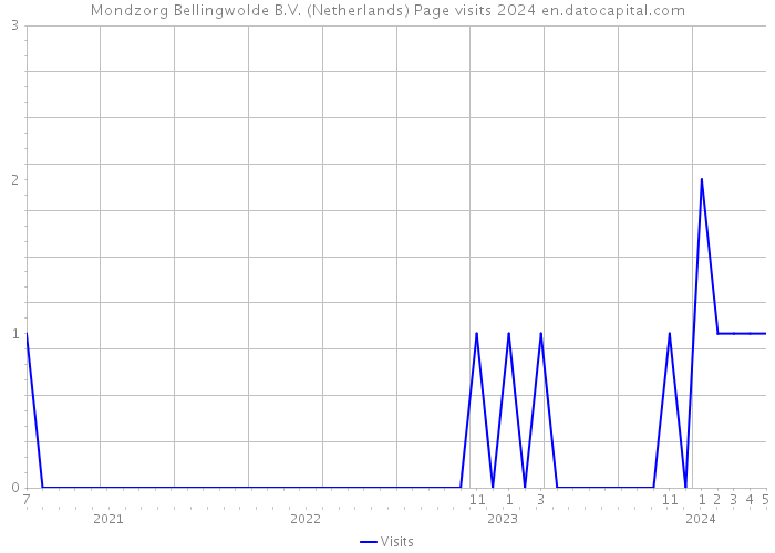 Mondzorg Bellingwolde B.V. (Netherlands) Page visits 2024 