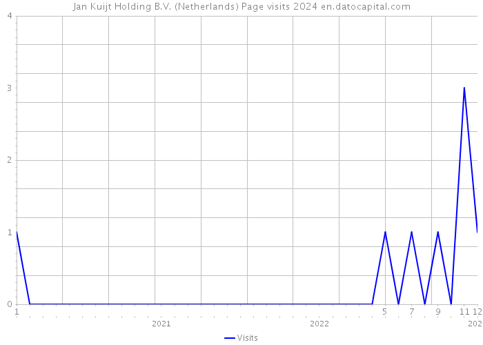 Jan Kuijt Holding B.V. (Netherlands) Page visits 2024 