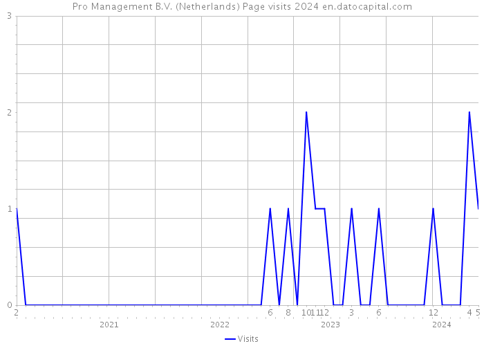 Pro Management B.V. (Netherlands) Page visits 2024 