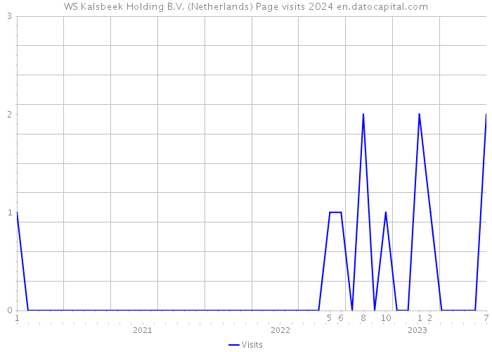 WS Kalsbeek Holding B.V. (Netherlands) Page visits 2024 