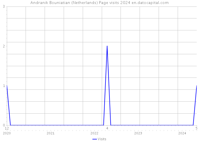 Andranik Bouniatian (Netherlands) Page visits 2024 