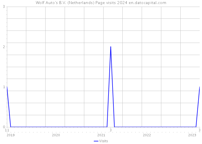 Wolf Auto's B.V. (Netherlands) Page visits 2024 