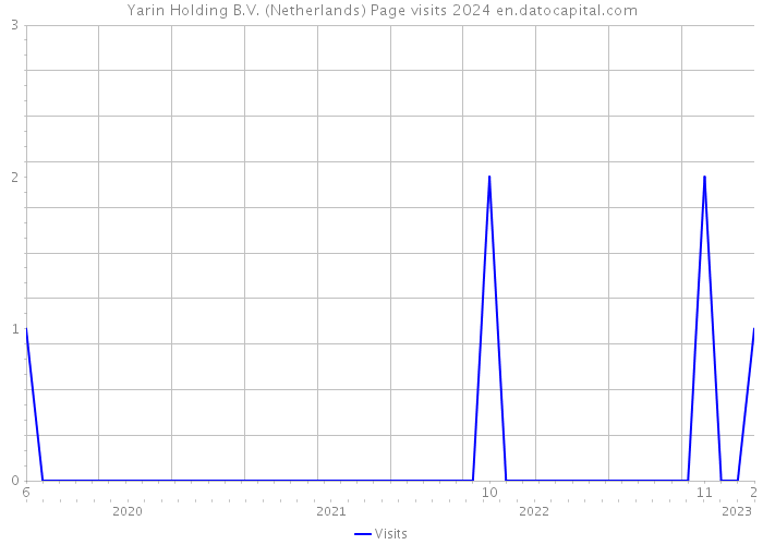 Yarin Holding B.V. (Netherlands) Page visits 2024 