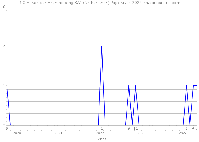 R.C.M. van der Veen holding B.V. (Netherlands) Page visits 2024 