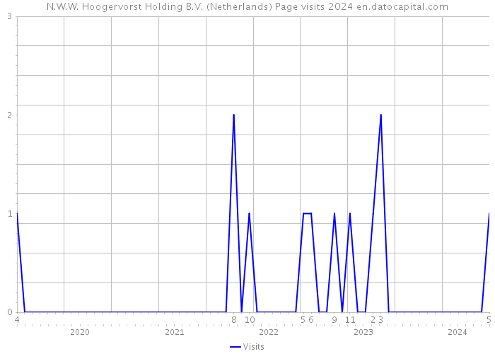 N.W.W. Hoogervorst Holding B.V. (Netherlands) Page visits 2024 