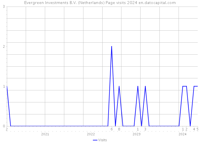 Evergreen Investments B.V. (Netherlands) Page visits 2024 
