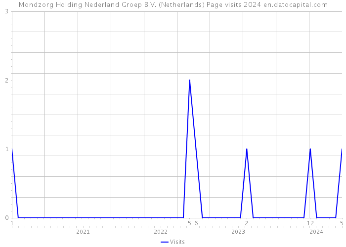 Mondzorg Holding Nederland Groep B.V. (Netherlands) Page visits 2024 