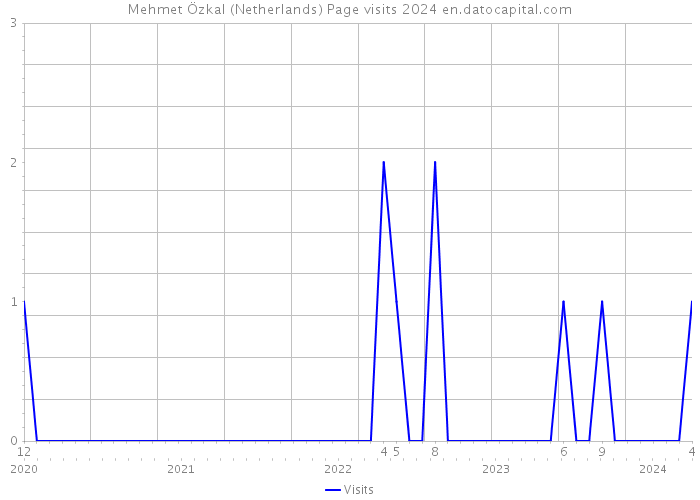 Mehmet Özkal (Netherlands) Page visits 2024 