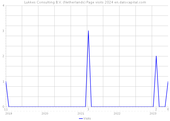 Lukkes Consulting B.V. (Netherlands) Page visits 2024 