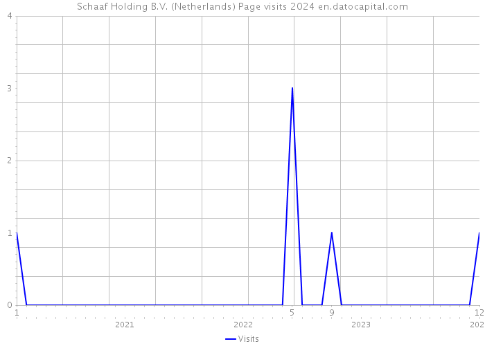 Schaaf Holding B.V. (Netherlands) Page visits 2024 