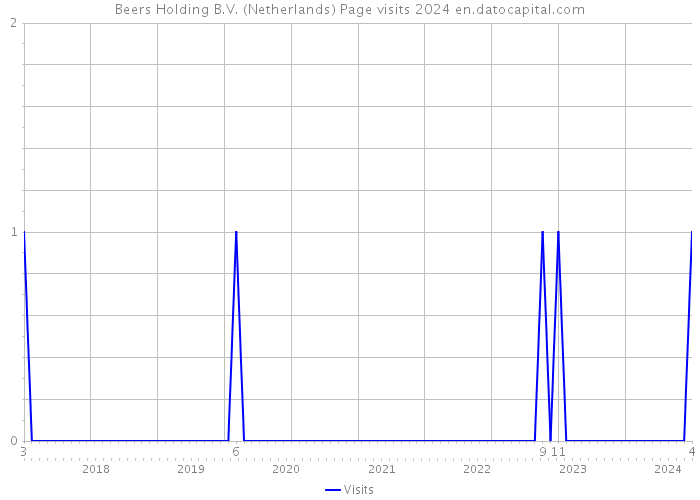 Beers Holding B.V. (Netherlands) Page visits 2024 