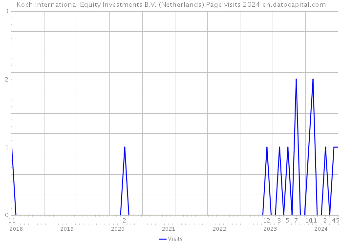 Koch International Equity Investments B.V. (Netherlands) Page visits 2024 