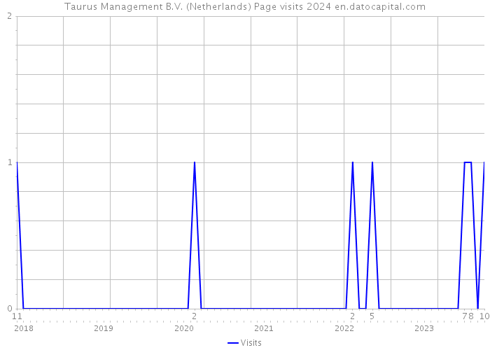 Taurus Management B.V. (Netherlands) Page visits 2024 