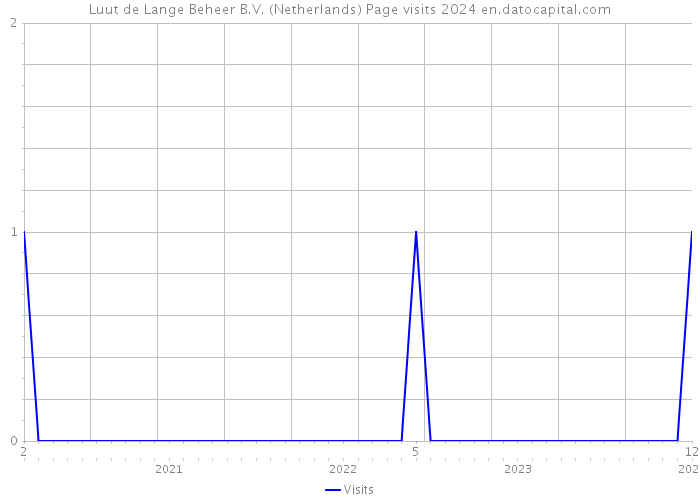 Luut de Lange Beheer B.V. (Netherlands) Page visits 2024 