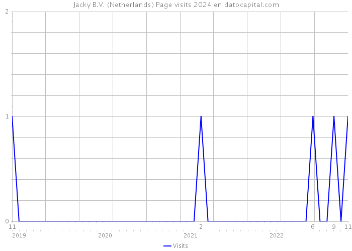 Jacky B.V. (Netherlands) Page visits 2024 