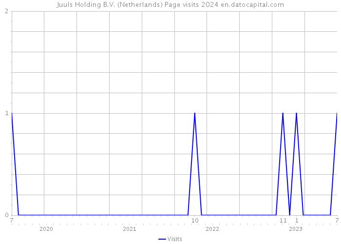Juuls Holding B.V. (Netherlands) Page visits 2024 