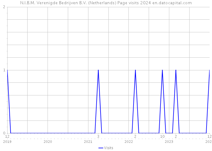 N.I.B.M. Verenigde Bedrijven B.V. (Netherlands) Page visits 2024 